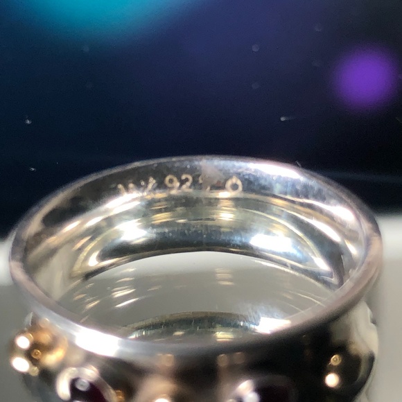 Ring 925 Sterling Silver Natural Stones GUC - Picture 7 of 7